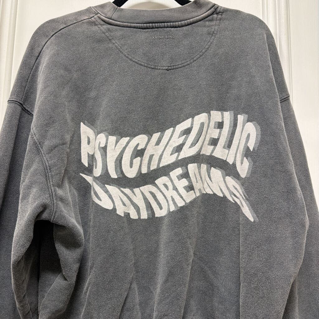 Grey Oversized Cotton Sweatshirt