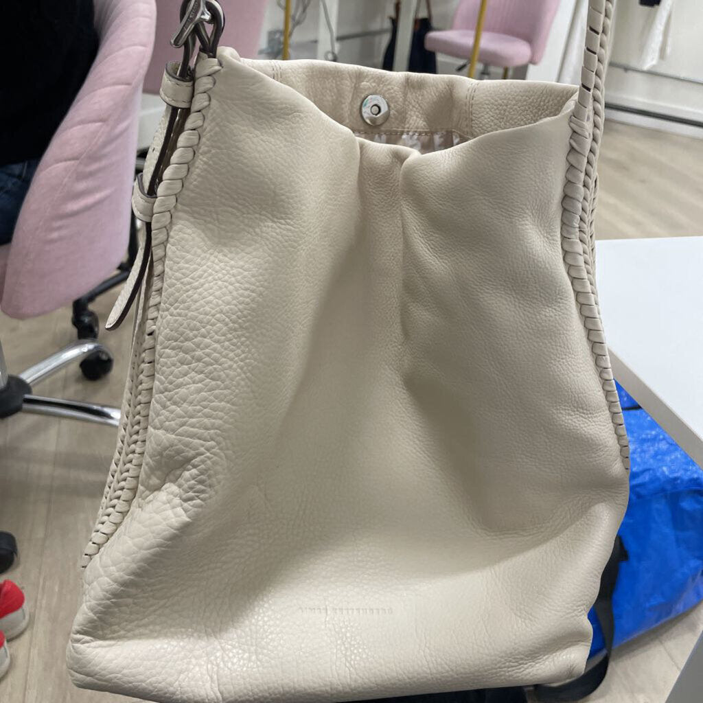 Cream Leather Shoulder Bag (NWT 248)