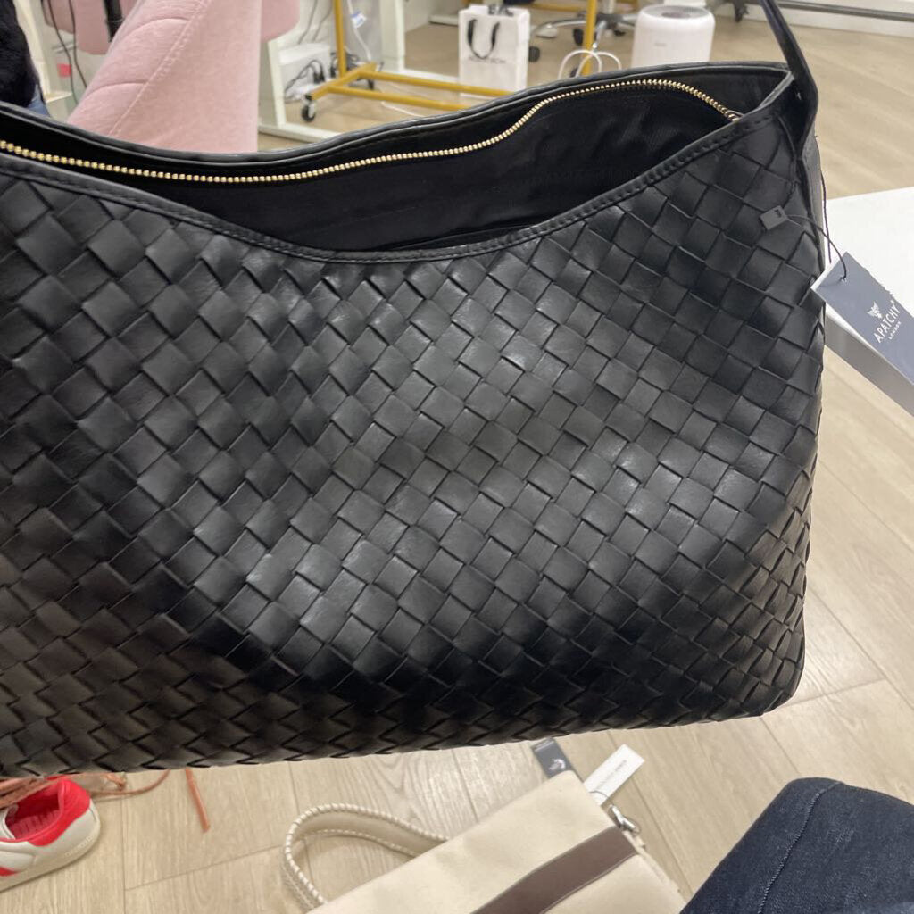 Black Woven Tote