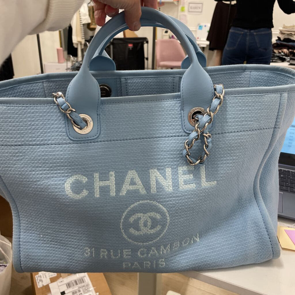 Lt Blue Deavuille Tote