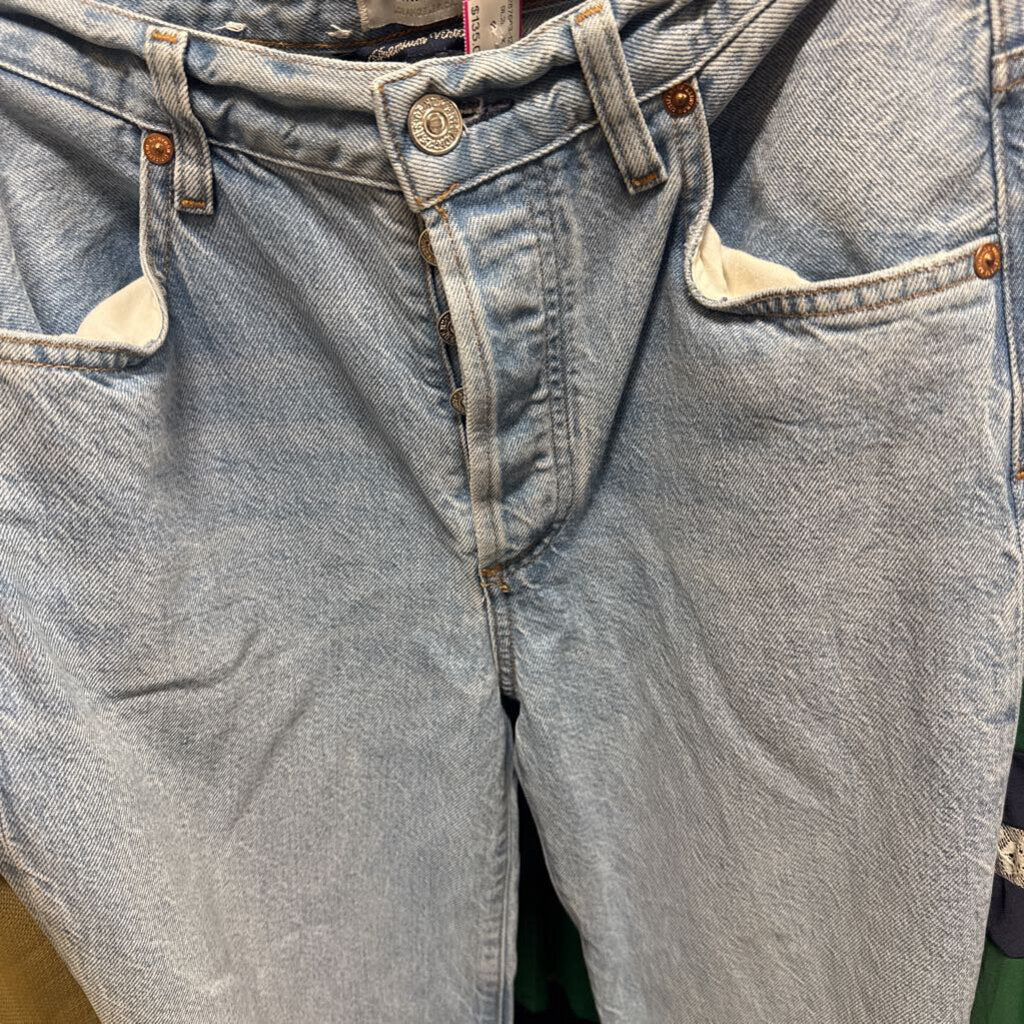 Light Blue Wide Leg Jeans