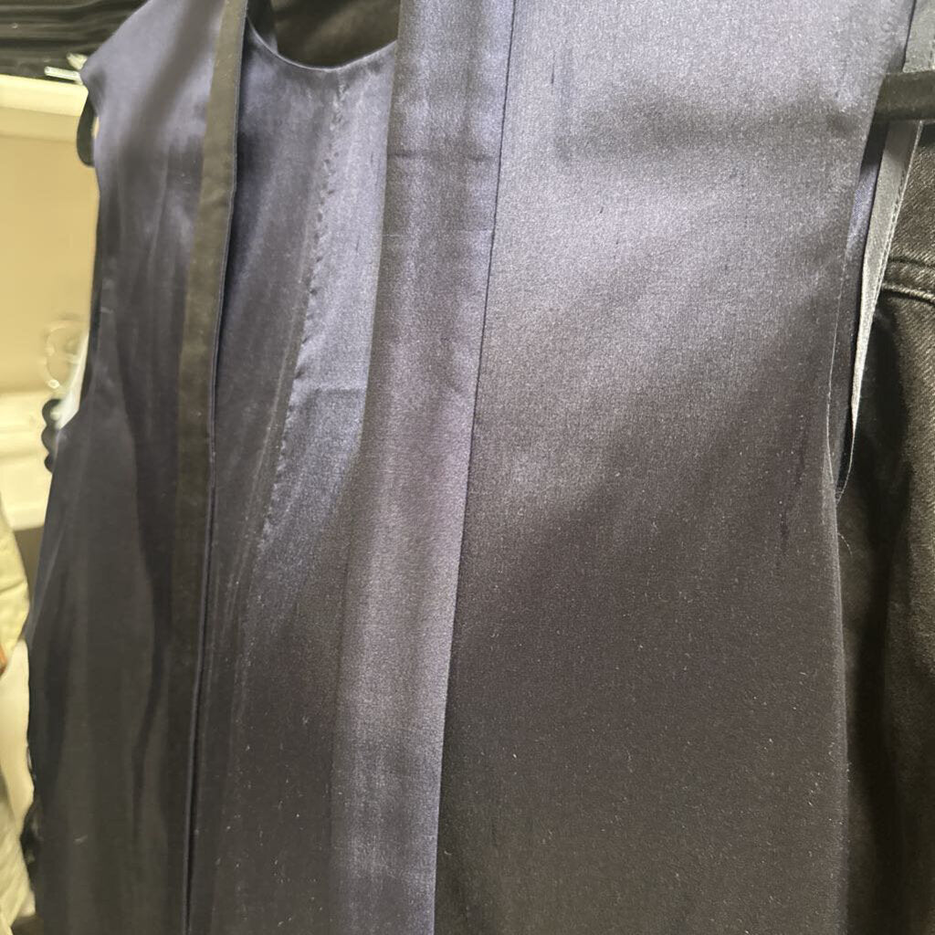 Navy Silk Scarf Hem Dress (1590 retail)