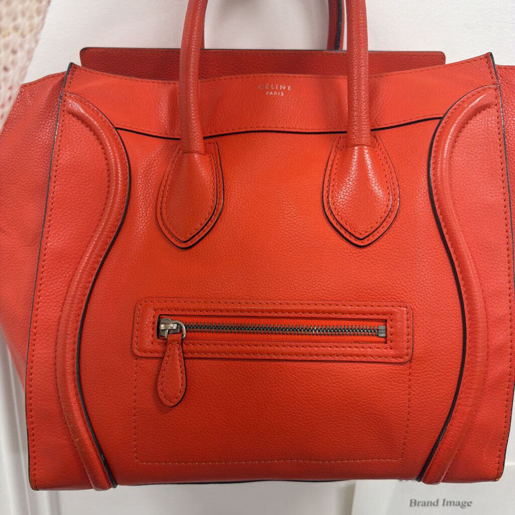 Orange Mini Luggage Tote