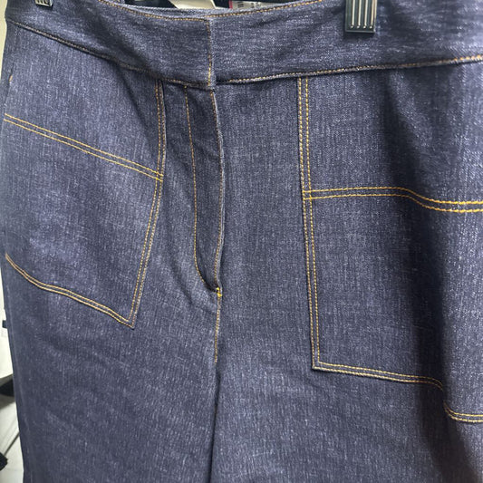 Indigo Stretch Denim Culottes