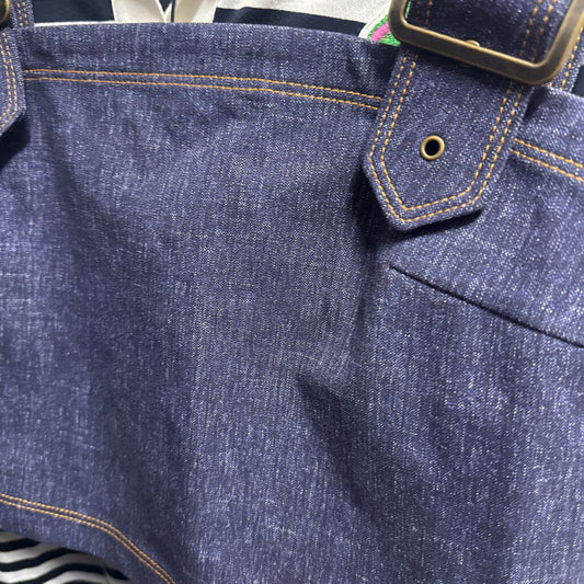 Indigo Stretch Denim Cropped Tank (NWT 335)