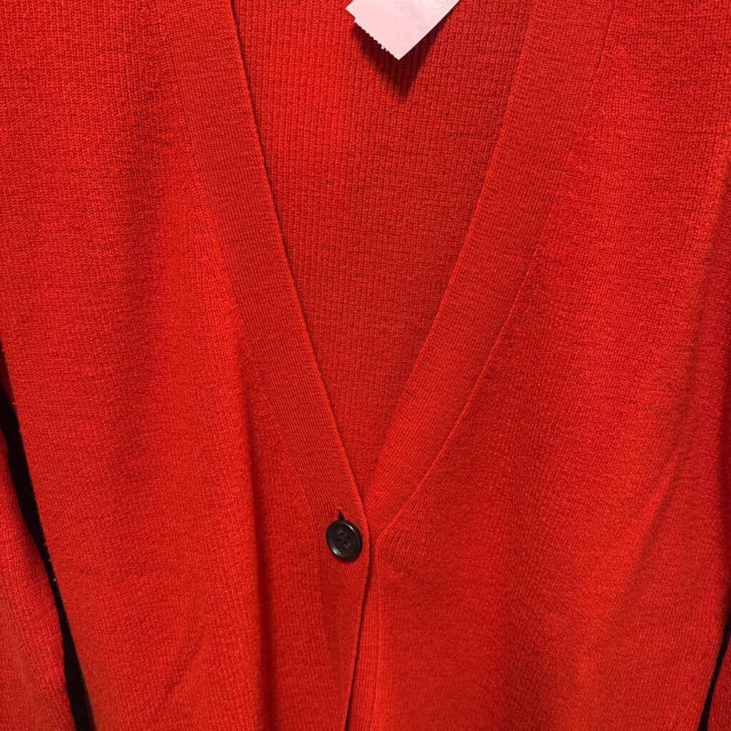 Red Wool Cardigan