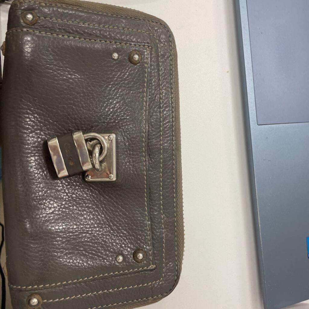 Grey Leather Wallet