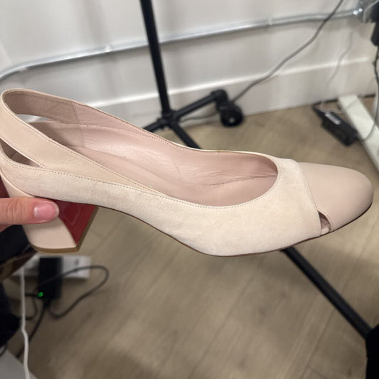 Blush Suede Leather Pump (est. retail 945)