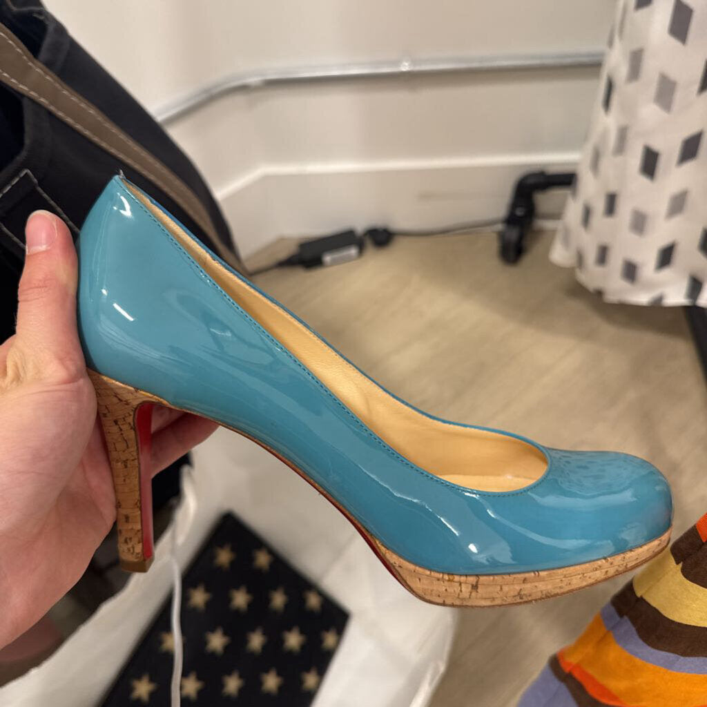 Teal Patent Leather Pump (NW)