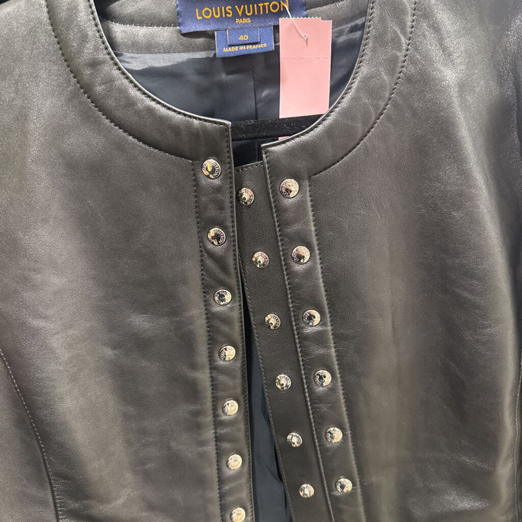 2018 Black Leather Biker Jacket