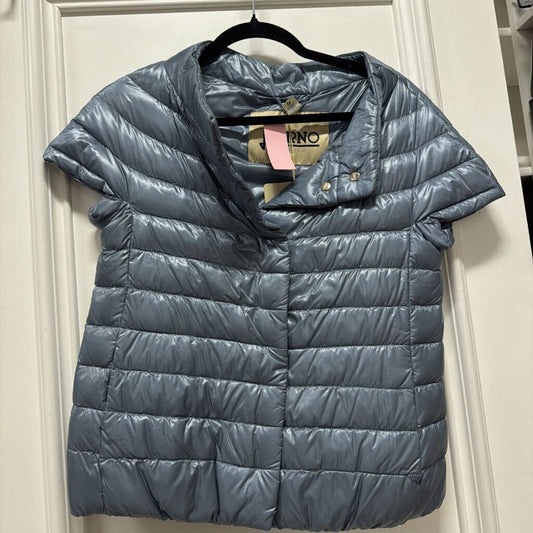 Blue Cap Sleeve Puffer Vest (NWT)
