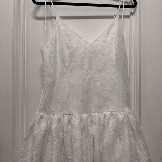 White Drop Waist Mini Dress (NWT)
