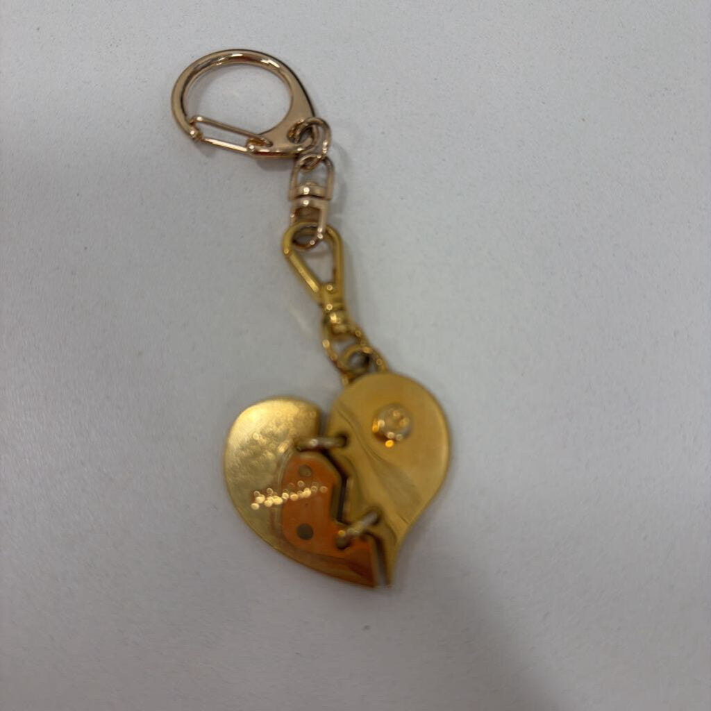 Prada Gold Broken Heart Key Chain