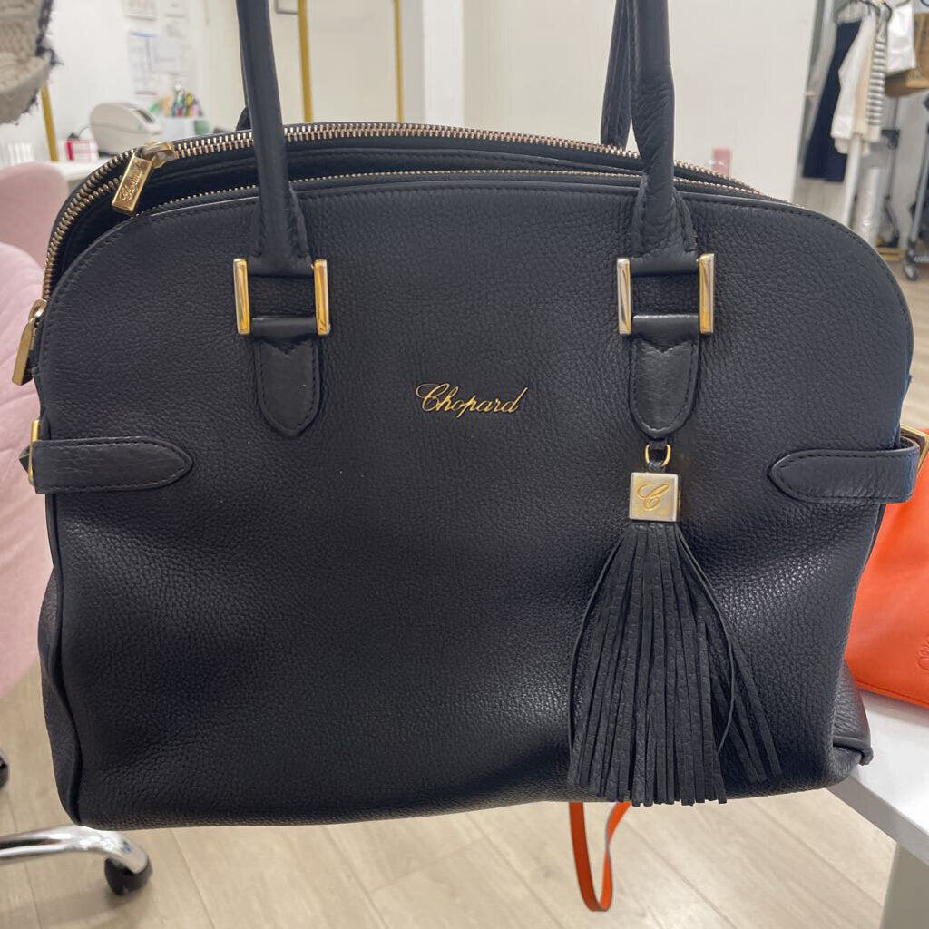 Black Leather Shoulder Bag