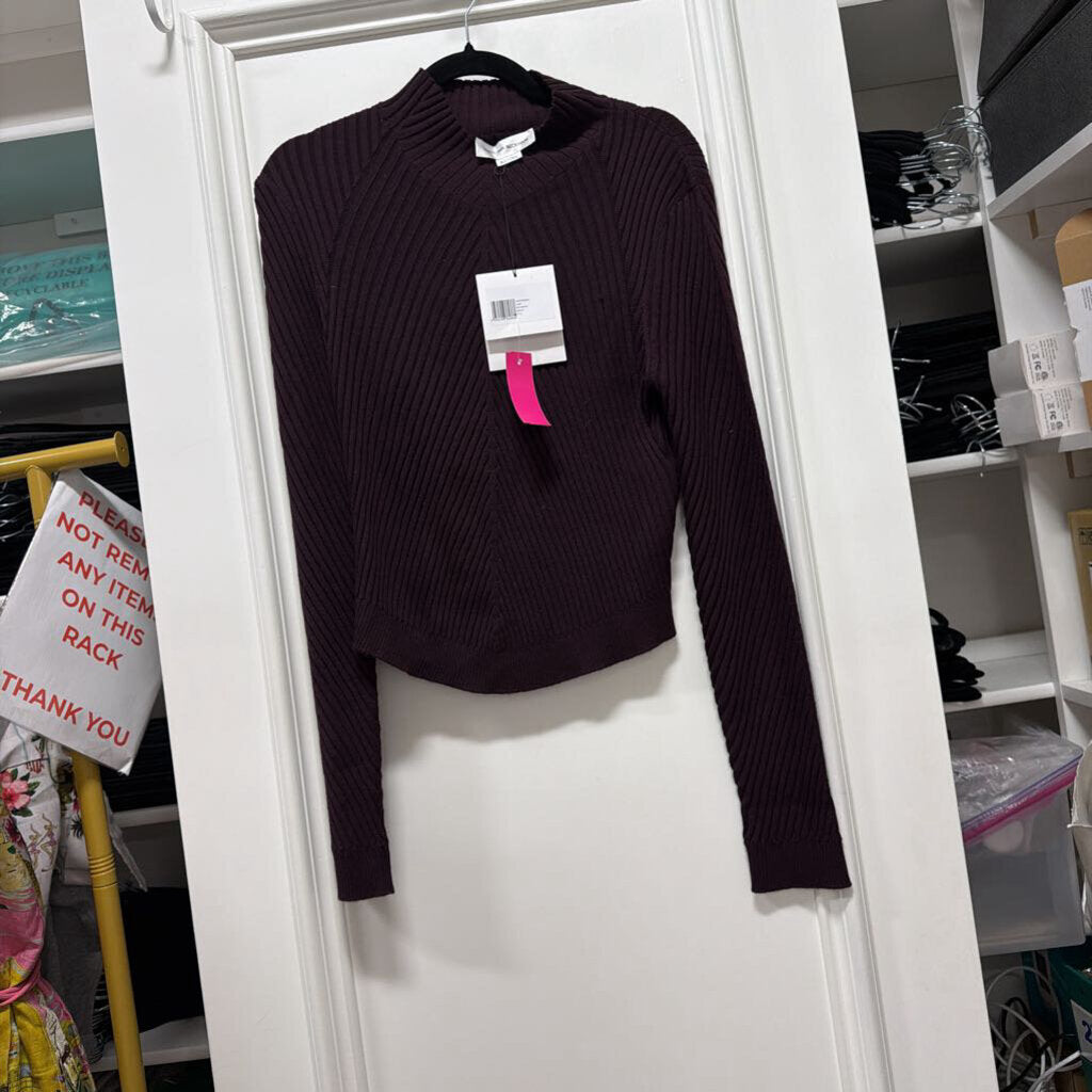 Purple Wool Crewneck Sweater (NWT), XL