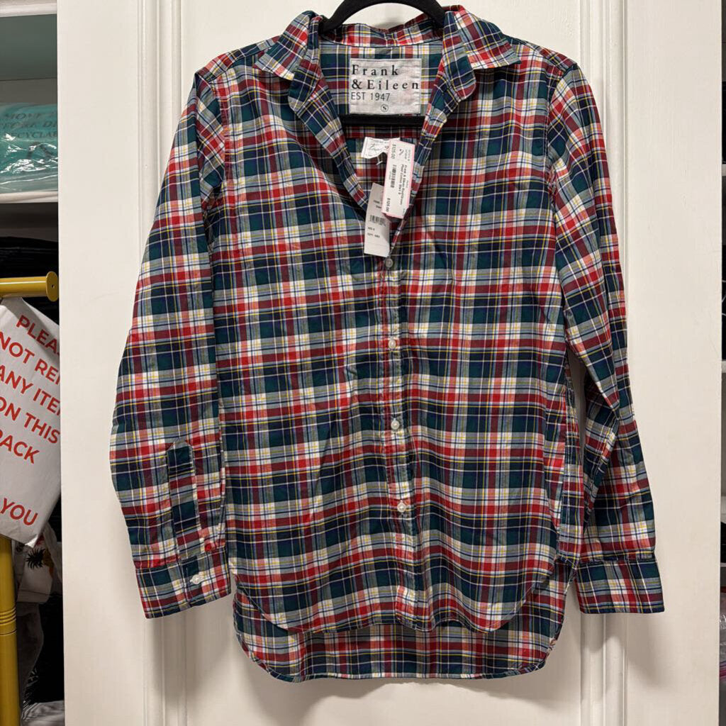 Red/Green Plaid Cotton Shirt