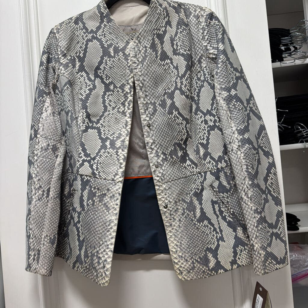 Python Leather Jacket (NWT)