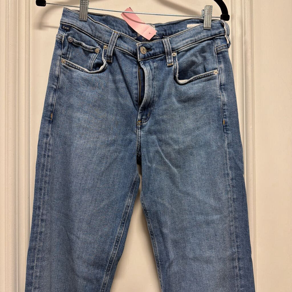 Blue Straight Leg Jeans
