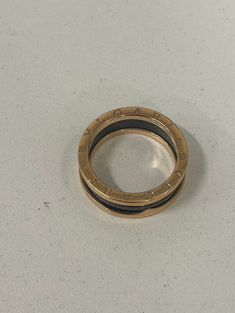 18k RG + Black Ceramic B.zero1 Ring