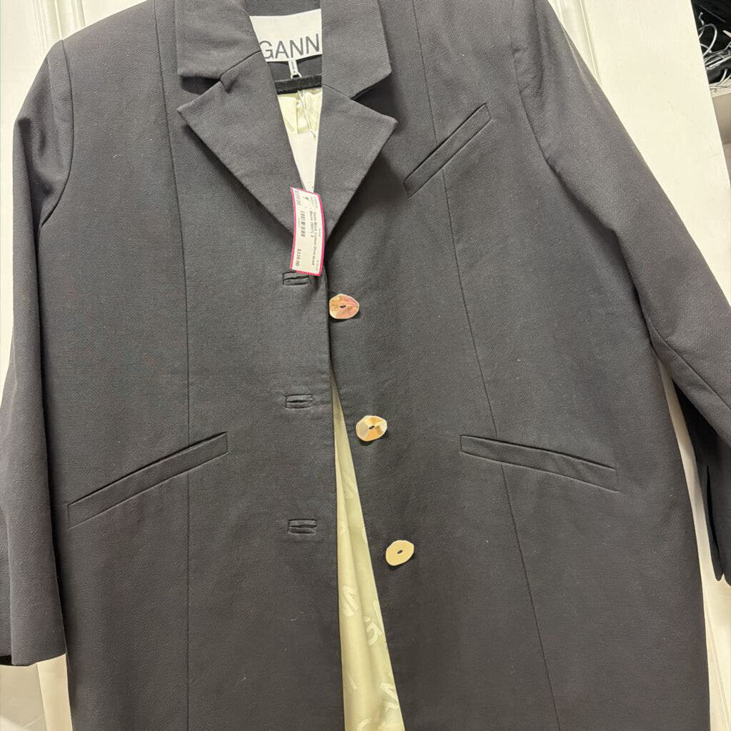 Black Cotton Oversized Blazer (NWT), 8