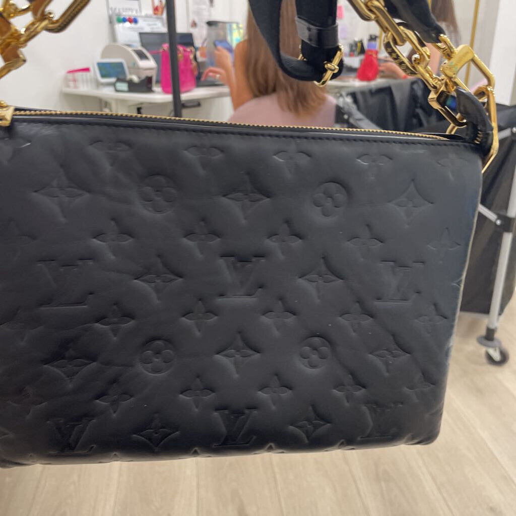 Black Monogram Coussin PM (est 5100)