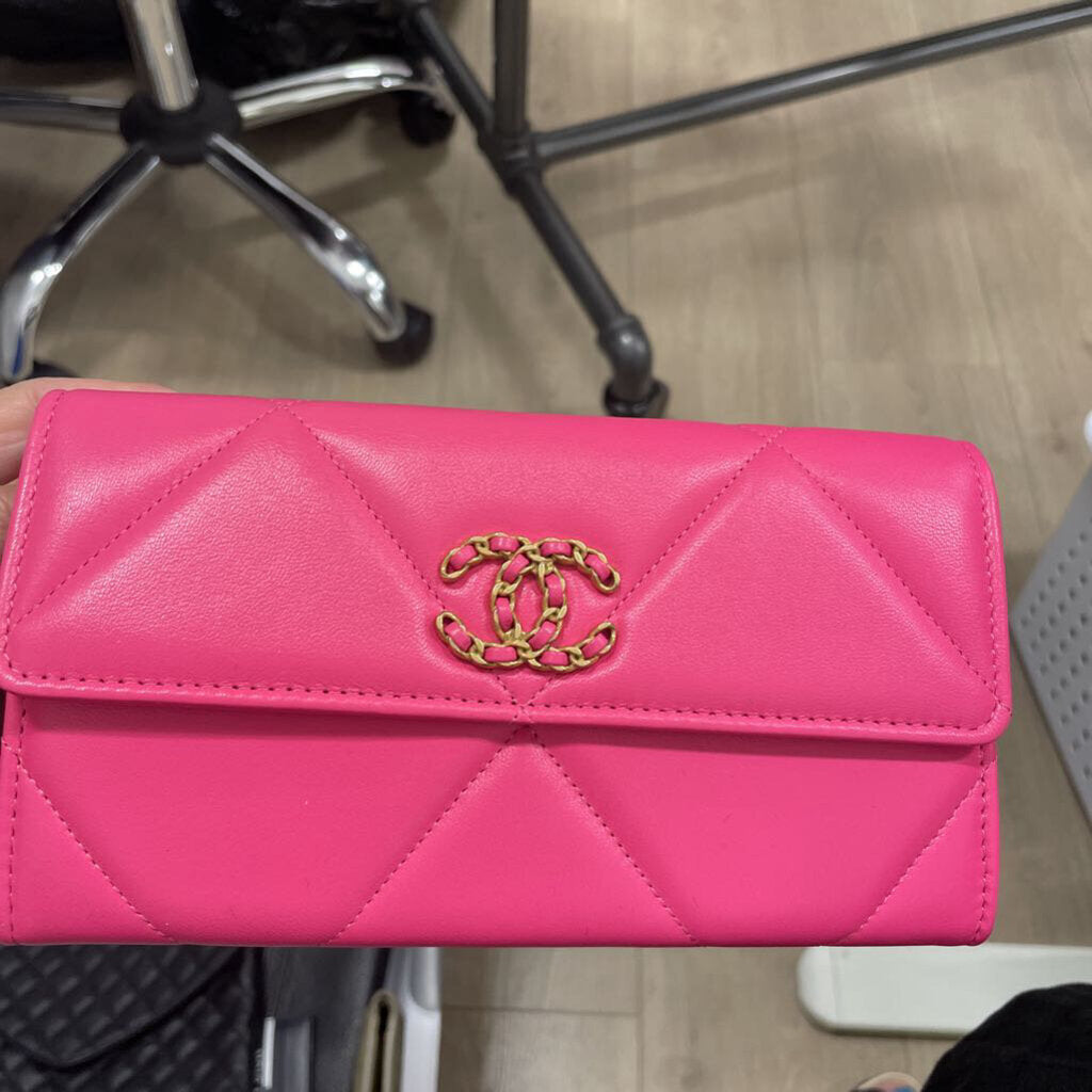Hot Pink 19 Flap Wallet