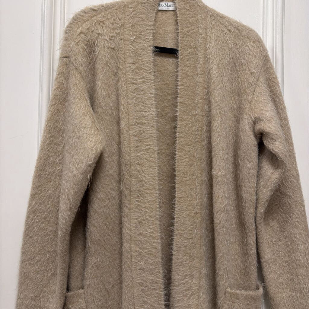 Beige Mohair/Wool Cardigan