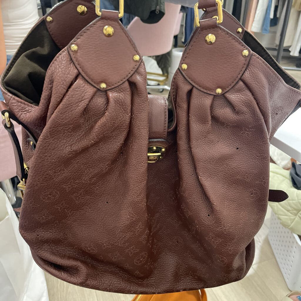 Brown Monogram Perforated Hobo