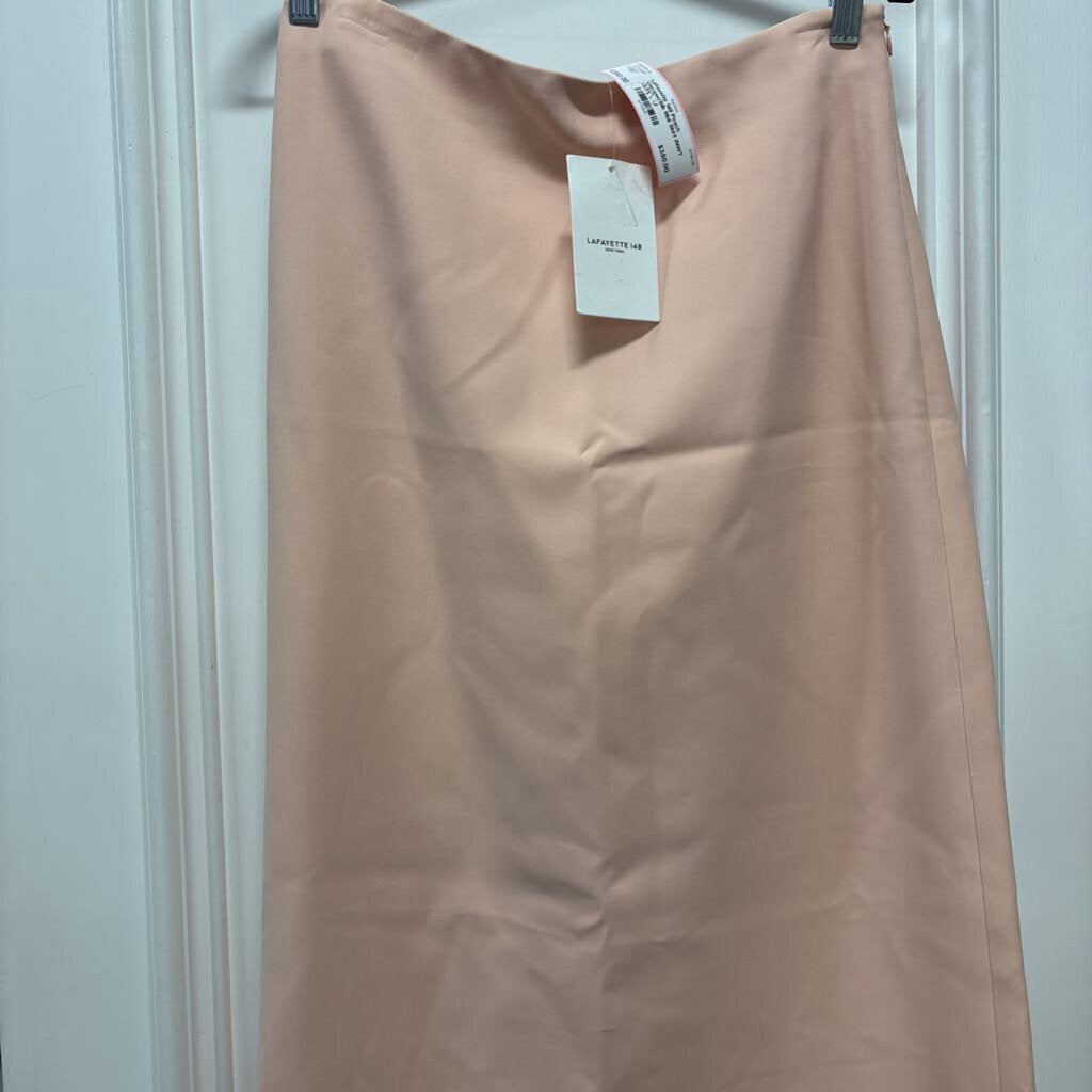 Peach Viscose/Silk Midi Skirt (NWT 998)