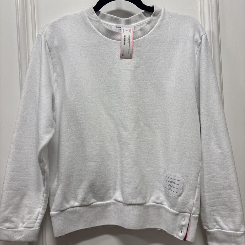 White Cotton Sweatshirt