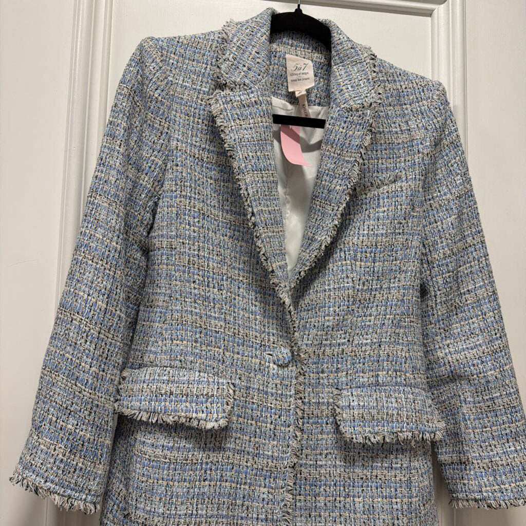 Blue Tweed Blazer