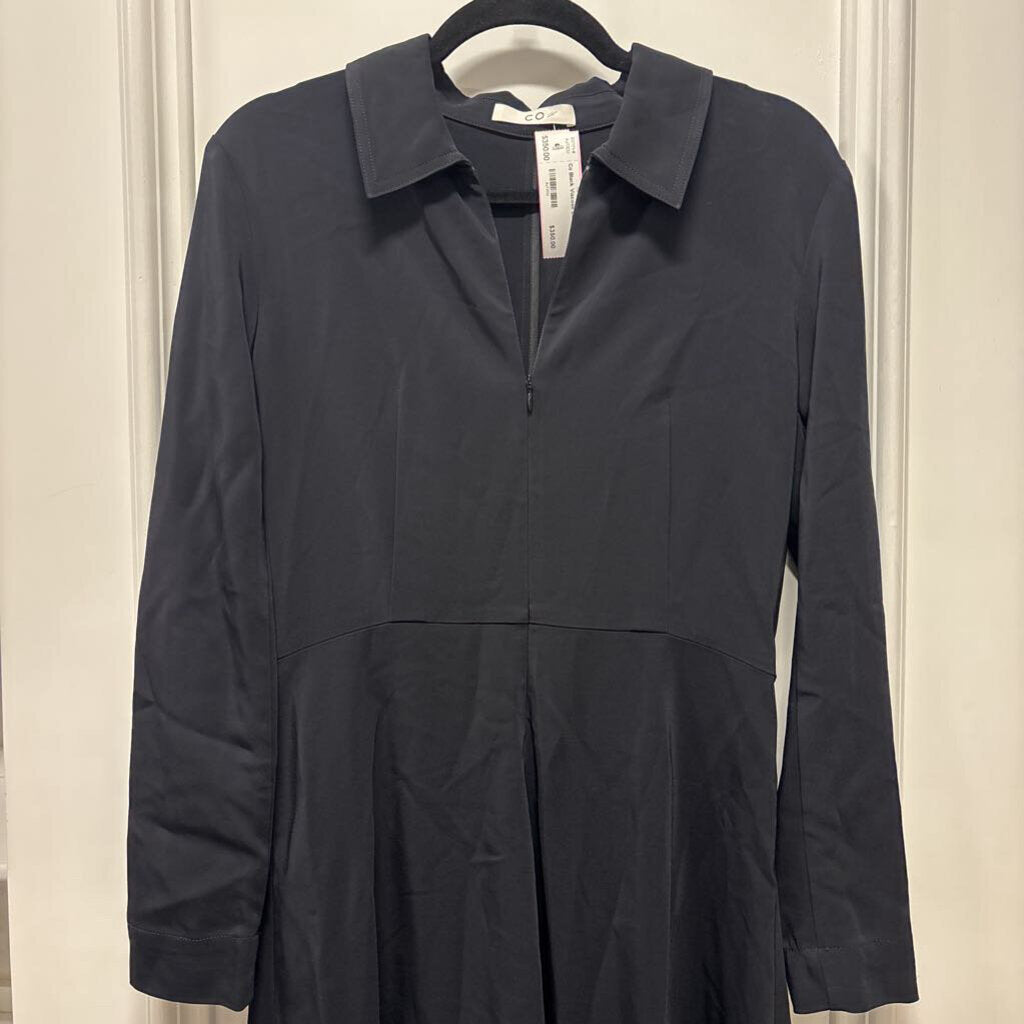 Black Viscose LS Dress