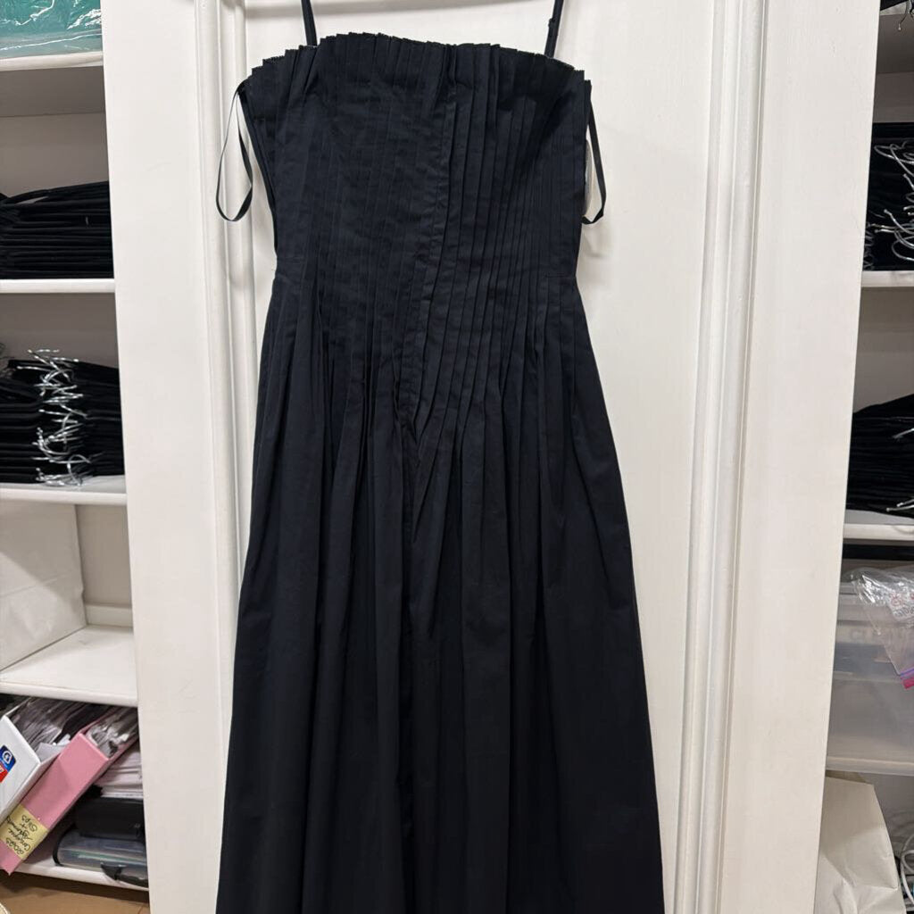 Black Cotton Pleated Dress (NWT 550)