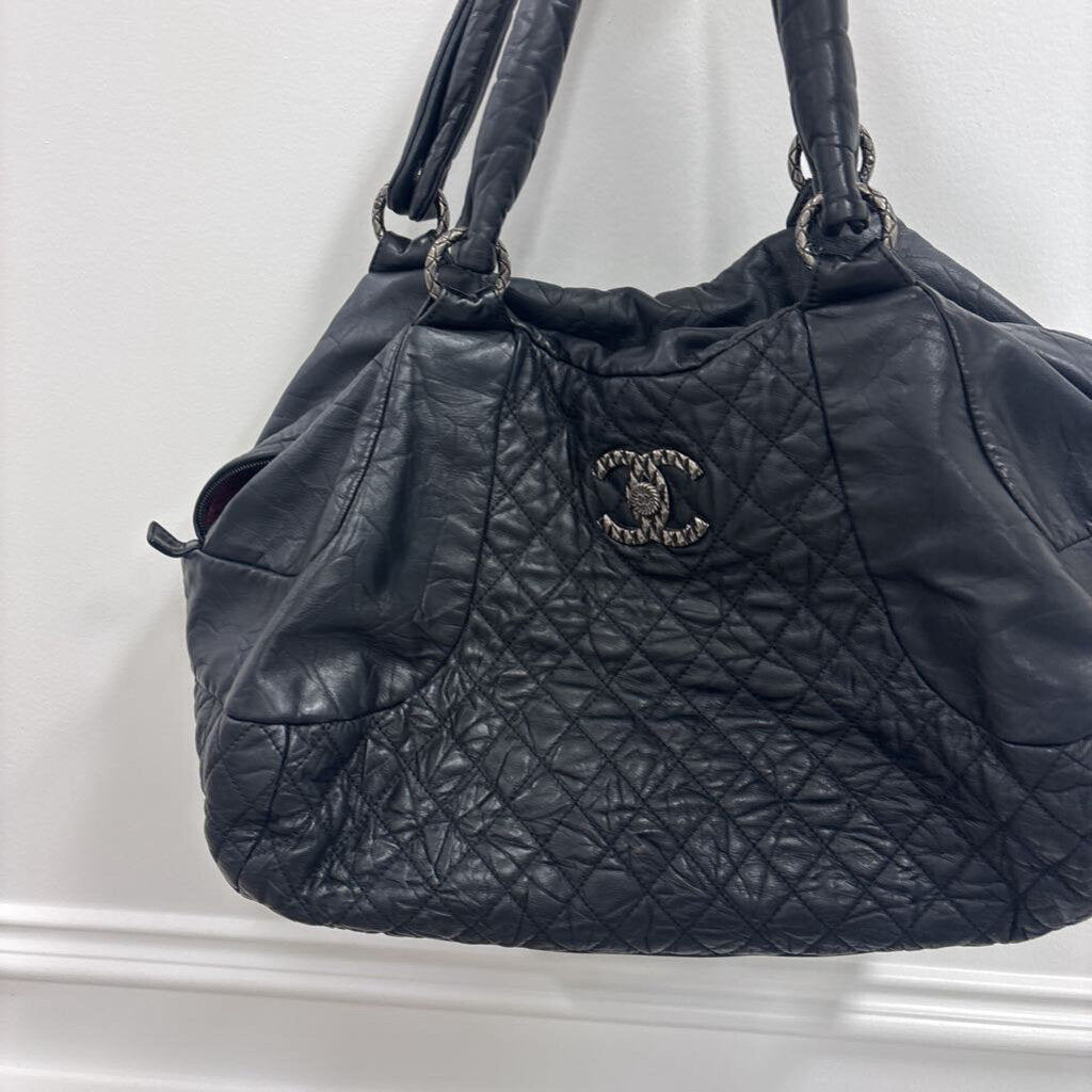 2009-10 Black Leather Coco Rider Bowler Bag