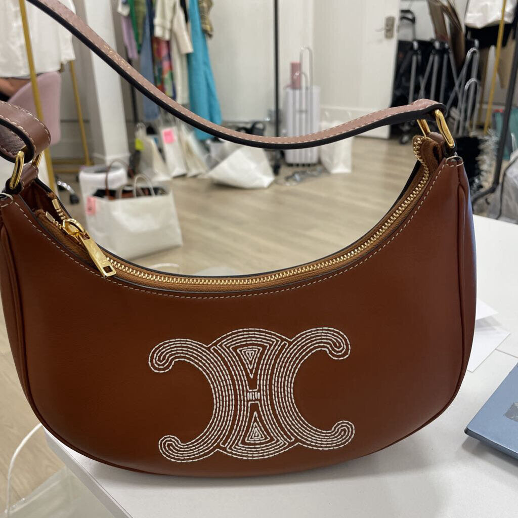 Tan Ava Bag Triomphe Logo(est 2850)