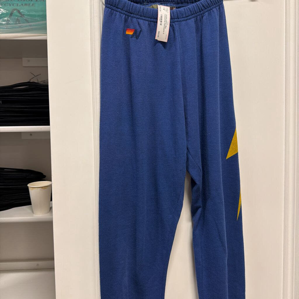 Blue Cotton/Poly Sweatpants