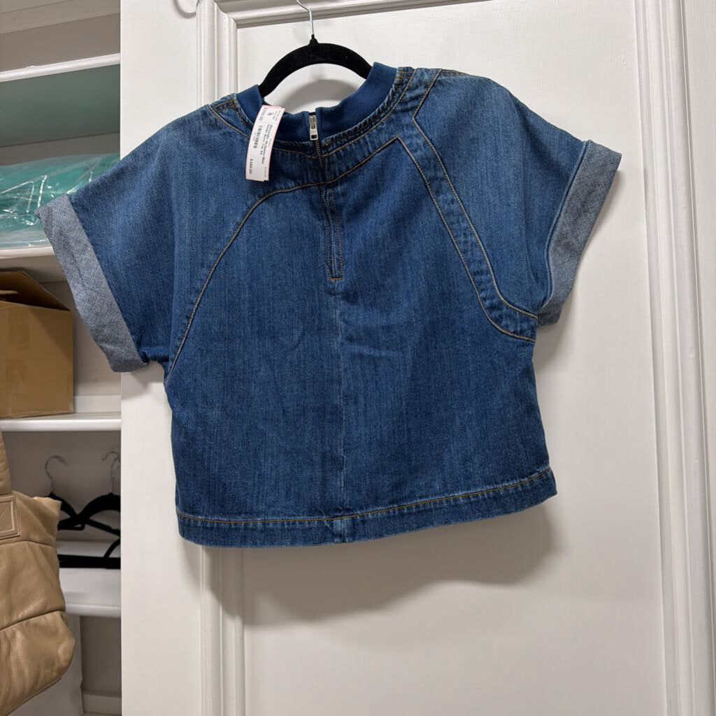 Blue Denim Boxy Top