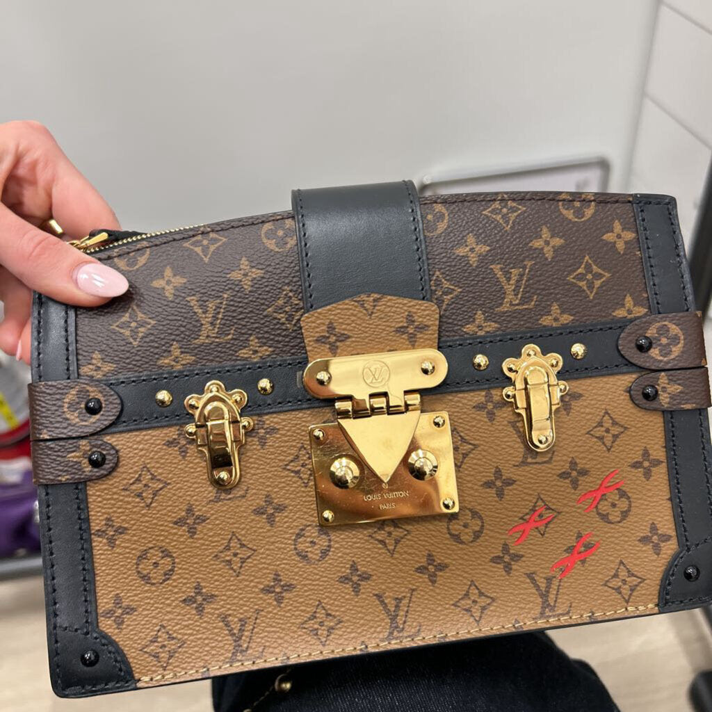 Monogram Reverse Trunk Clutch/Crossbody