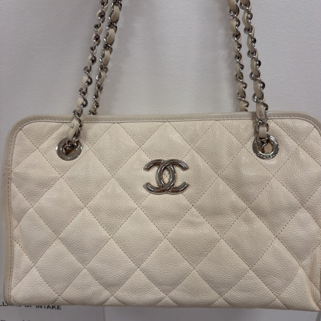 2012-13 Off White Caviar Leather Tote (full set)