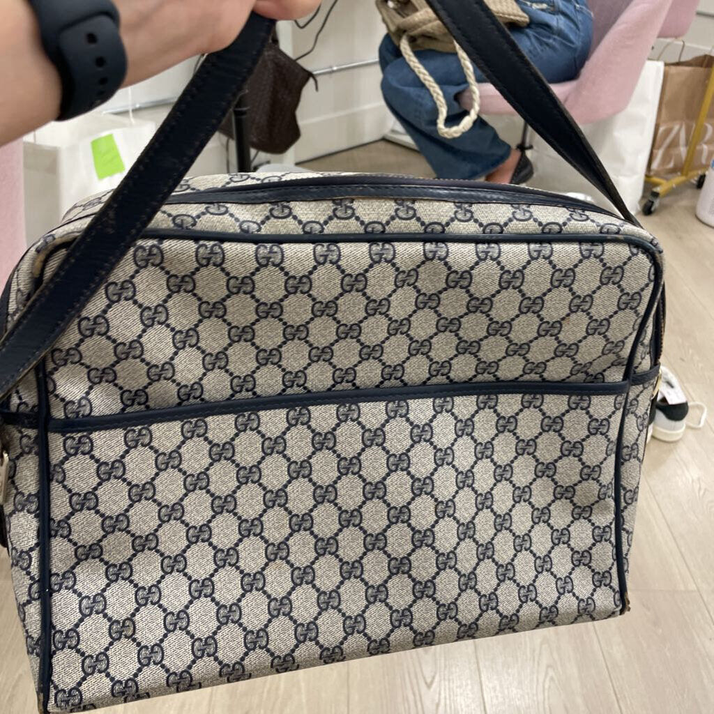Blue GG Messenger Bag (as is)