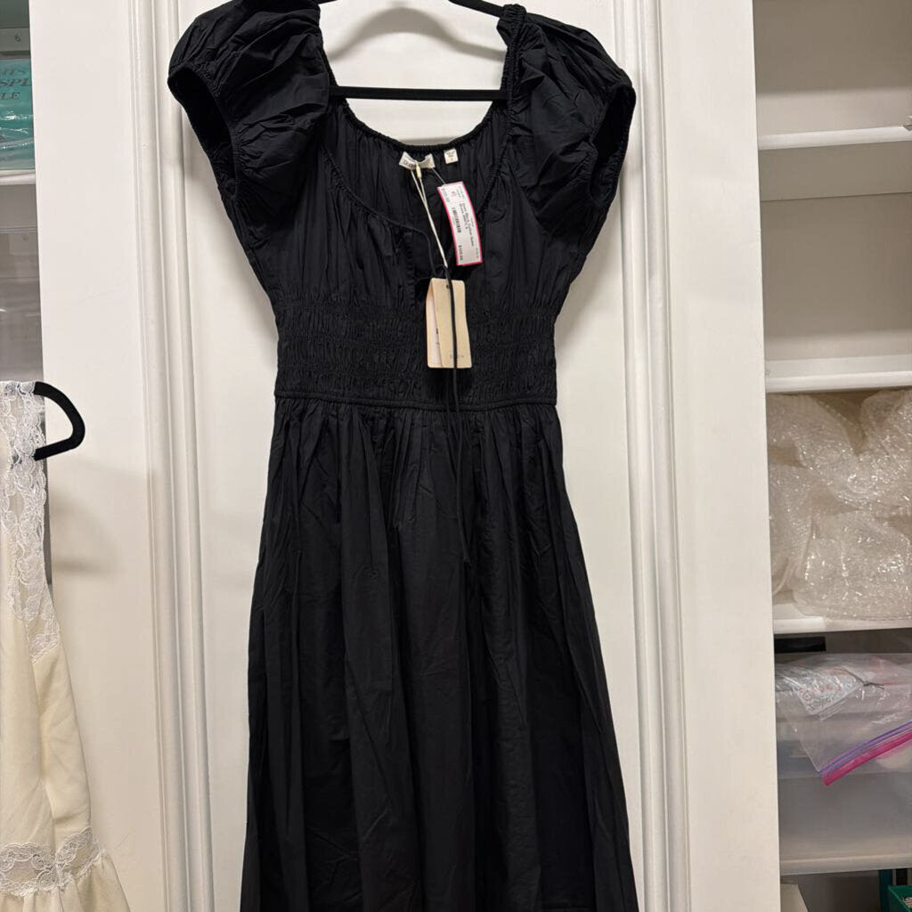 Black Cotton Quinn Dress (NWT)