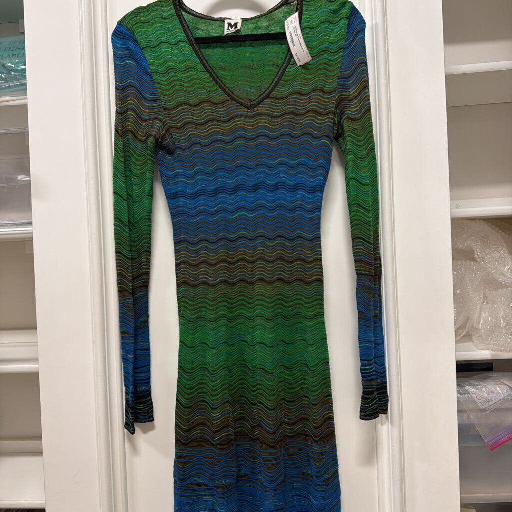 Green/Blue Knit Dress