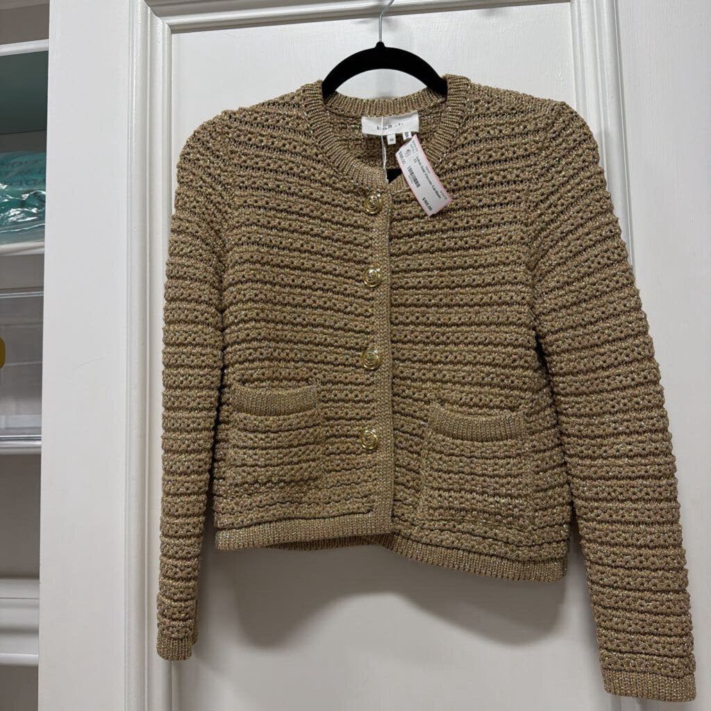 Gold Viscose Cardigan