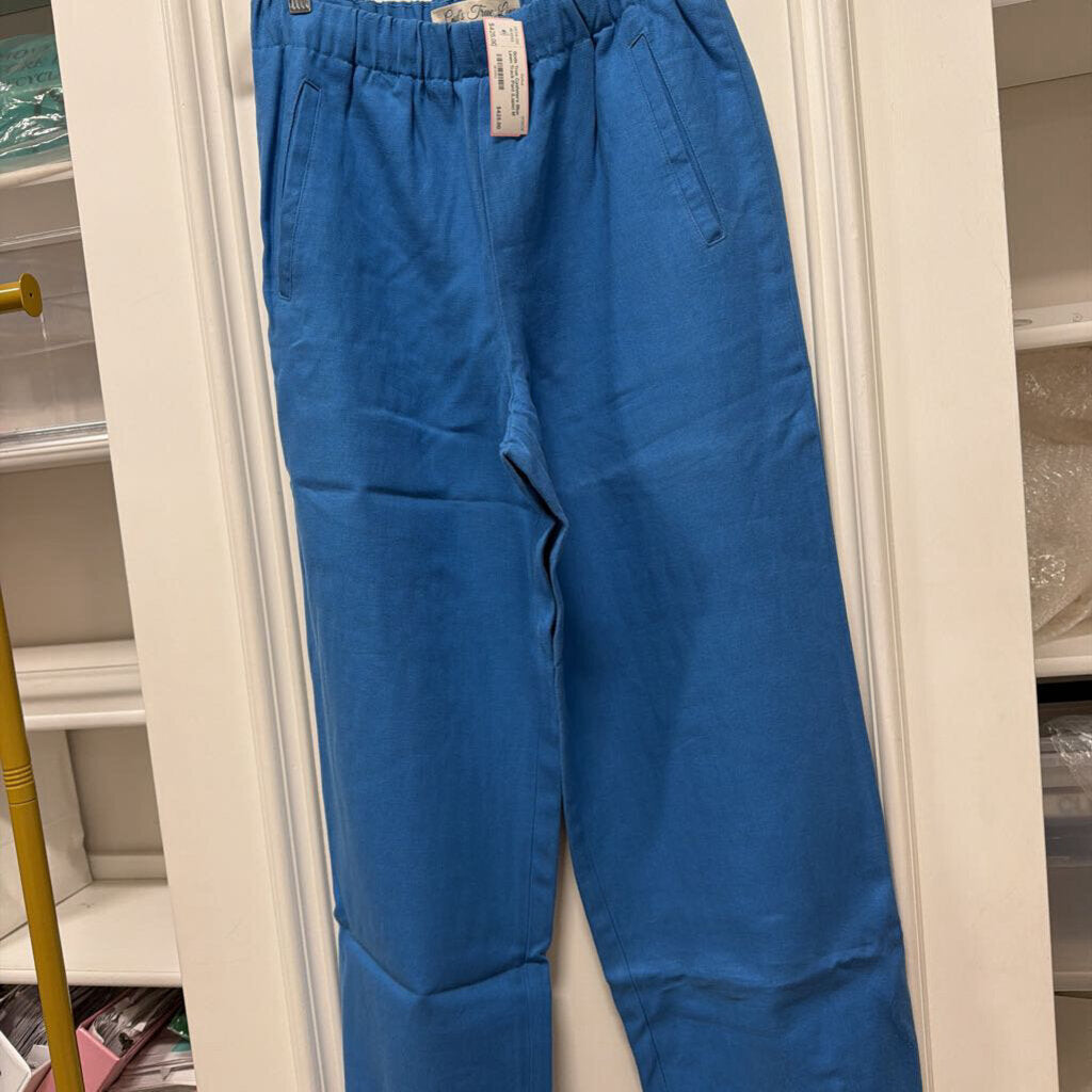 Blue Linen Track Pant (Lapis)
