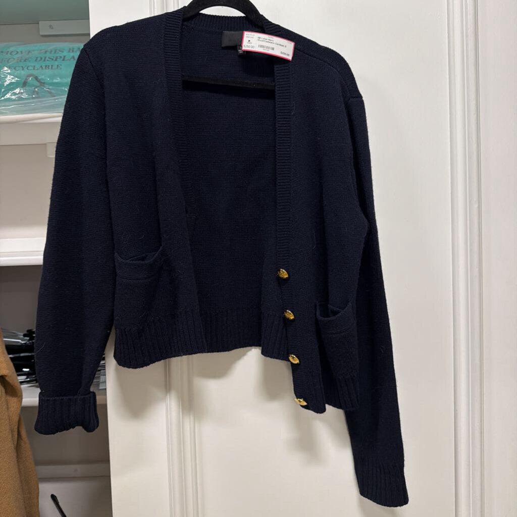 Navy Wool/Cashmere Cardigan