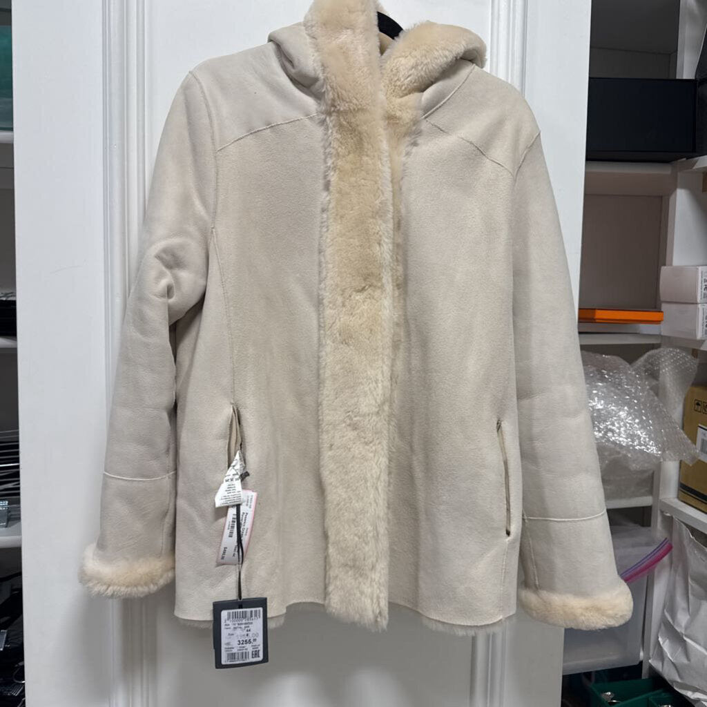 Cream Shearling Reversible Coat (w/ tags)