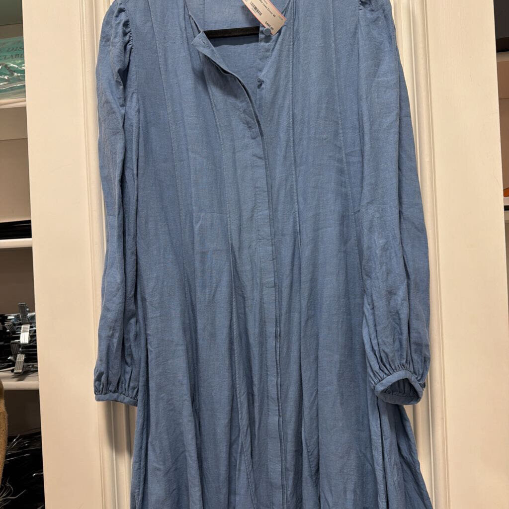 Blue Linen Dress