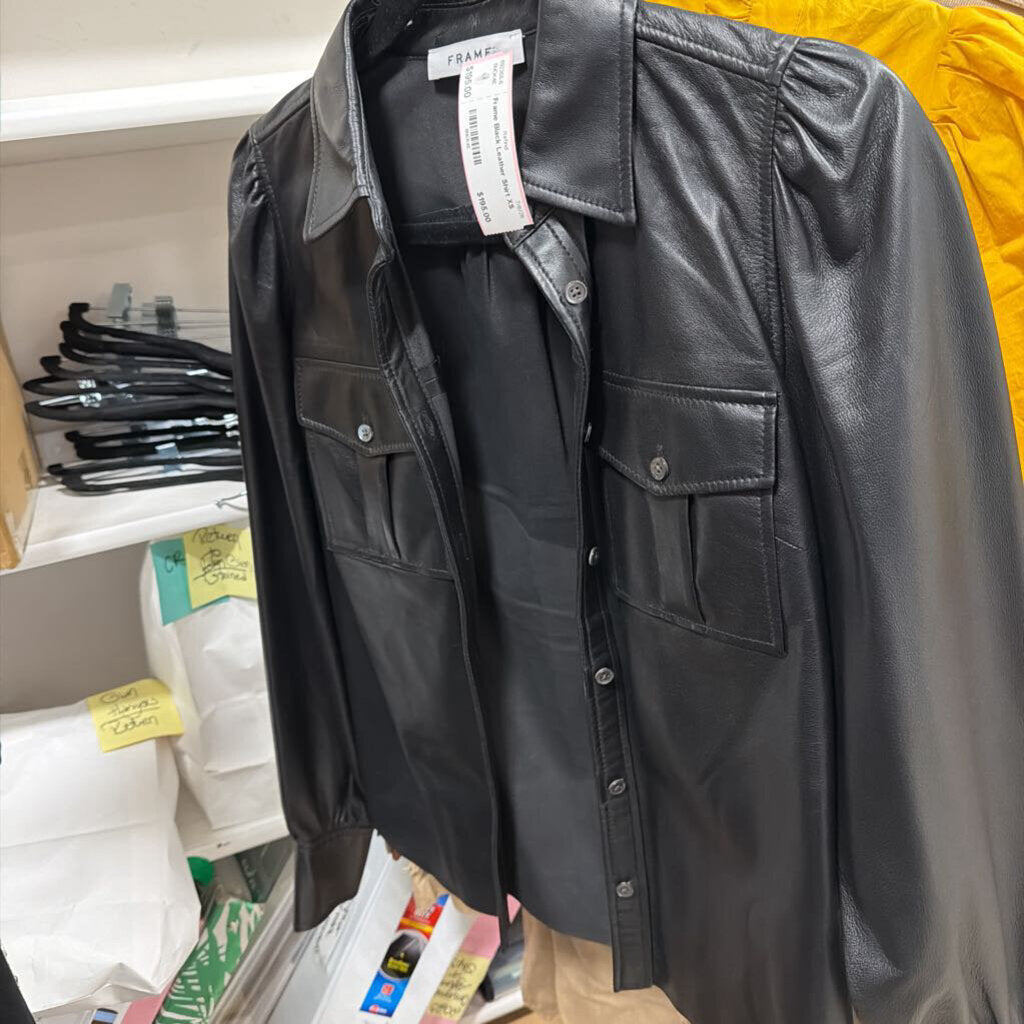Black Leather Shirt