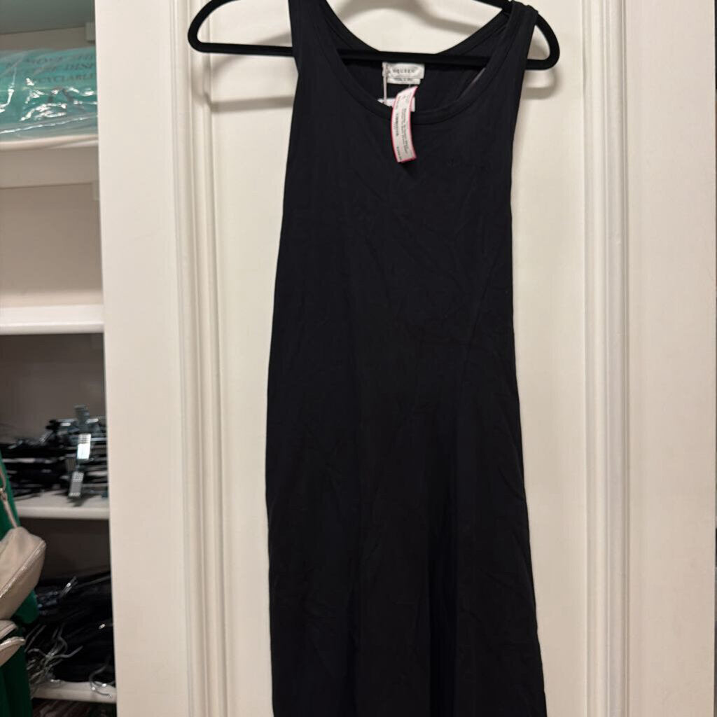 Black Cotton Tie Back Dress (NWT 990)