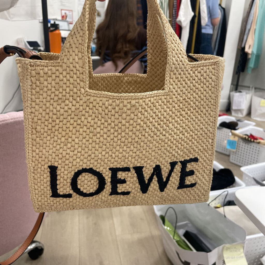 Raffia Small Logo Tote (est 1850)